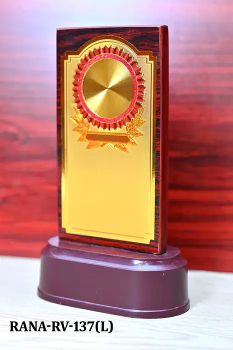 Premium rectangular award plaque